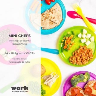 Mini chefs 👩🏻‍🍳🍋🧑🏼‍🍳workshops de cozinha p/crianças dos 6 aos 10 anos - 24 a 28 de Agosto das 10 às 13 h. 📌Informações e inscrições: work@sott.pt